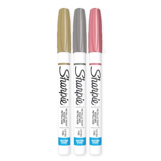 Sharpie® Metallic Colors Extra-Fine Tip Water-Based Paint Marker Set